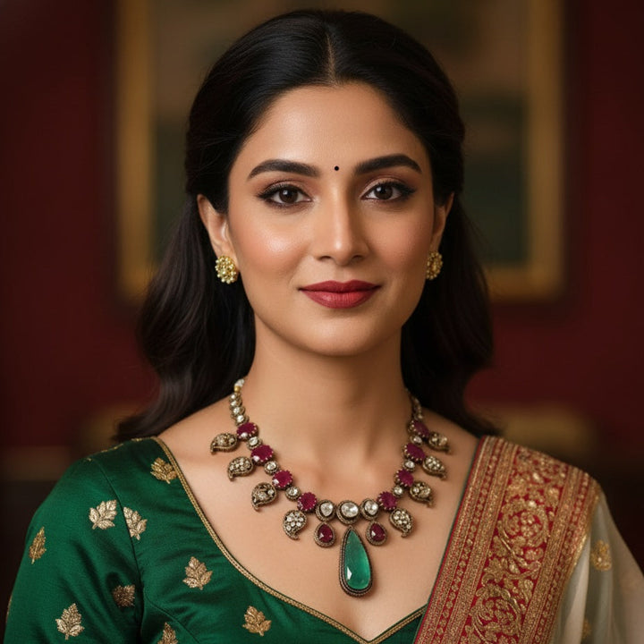 ✨ Rajsi Ruby Emerald Moissanite Set ✨