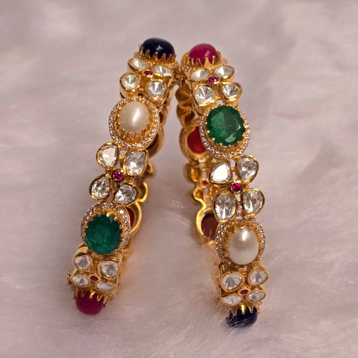 Nine Jewels Charm Bangles