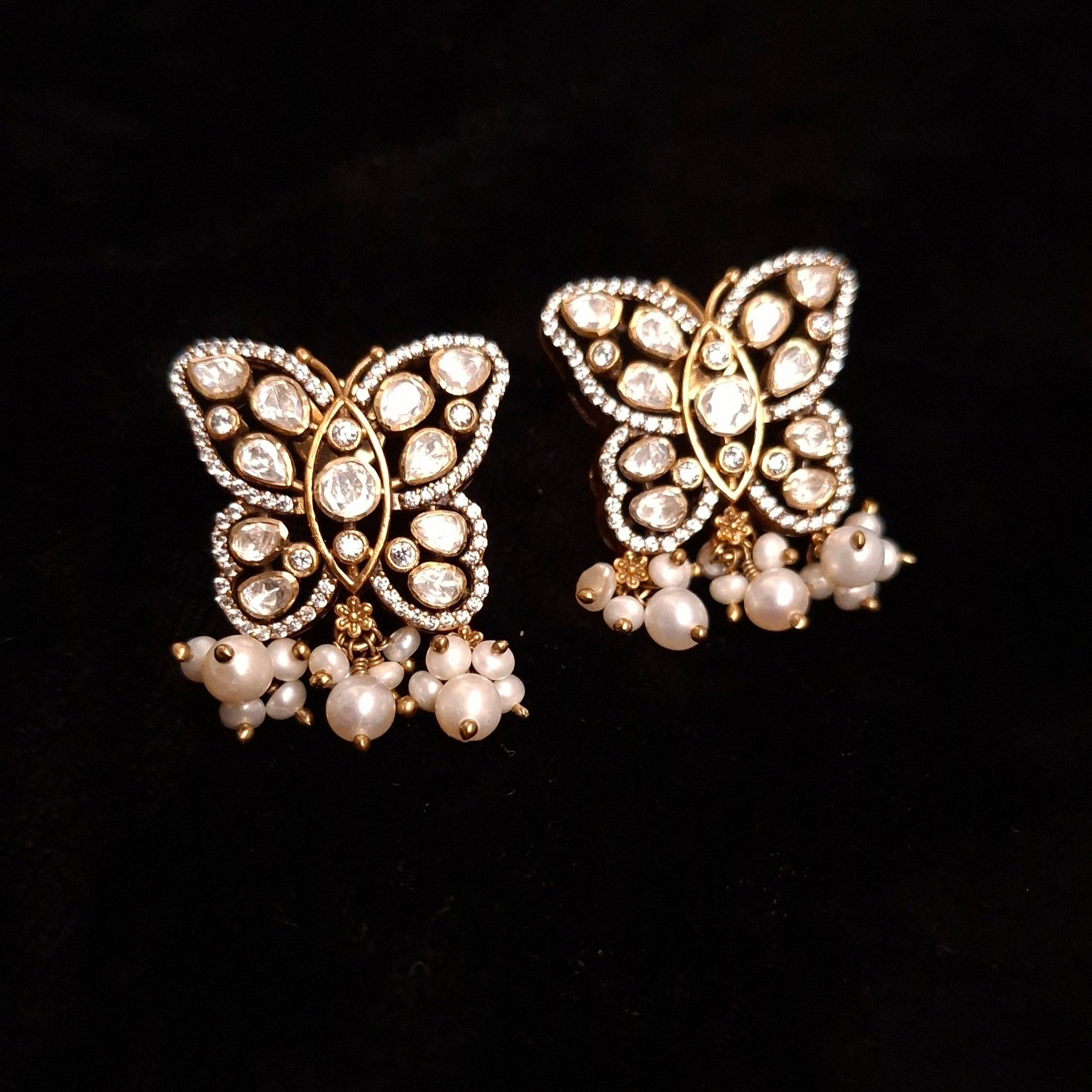 Butterfly Pearl Pendant Set