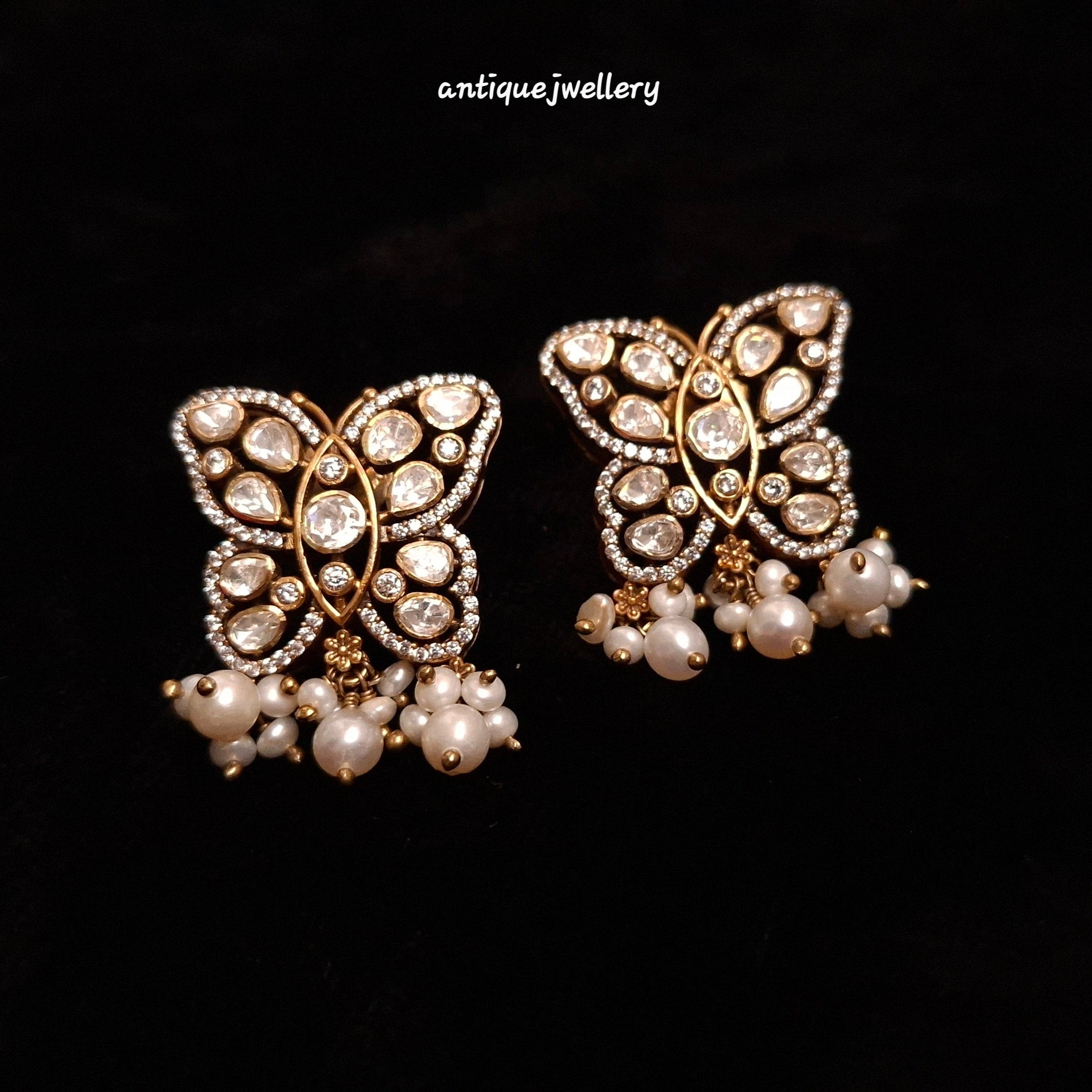 Butterfly Pearl Pendant Set