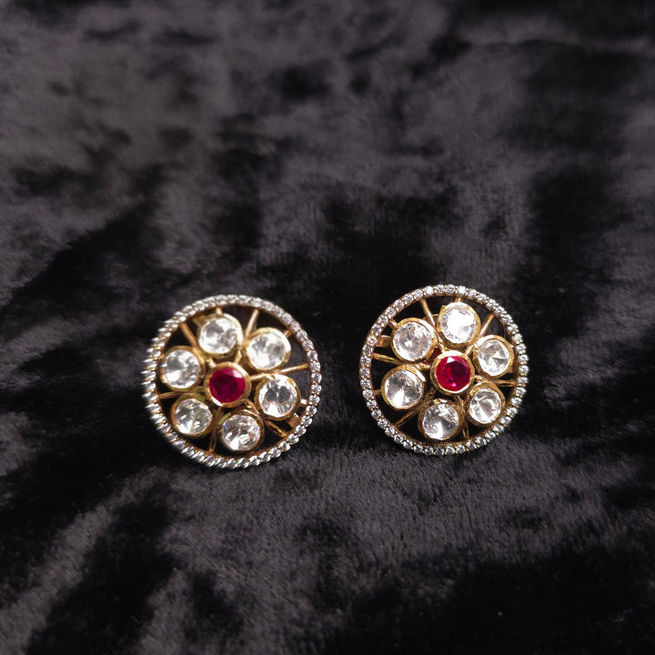 Emerald Petal Studs