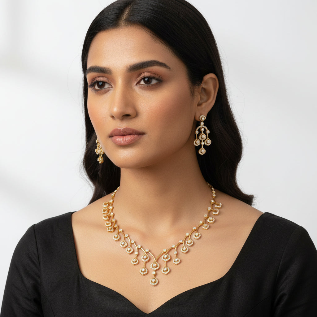 ✨ Dewdrop Vine Necklace Set ✨