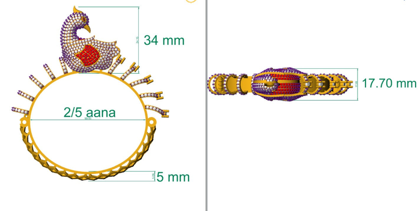 Peacock Grace Bracelet