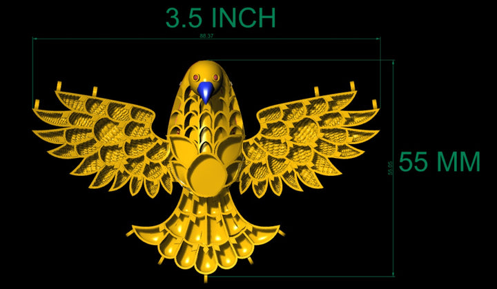 ✨ Falcon Wing Kundan Pendant ✨