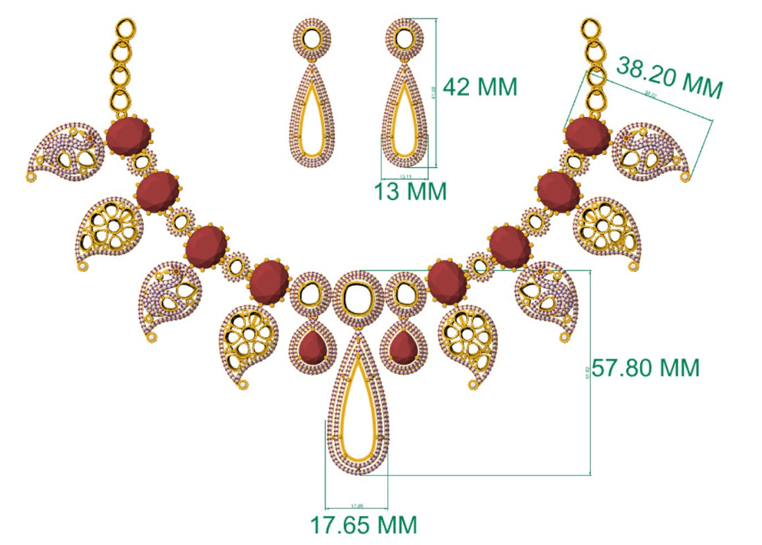 ✨ Rajsi Ruby Moissanite Set ✨