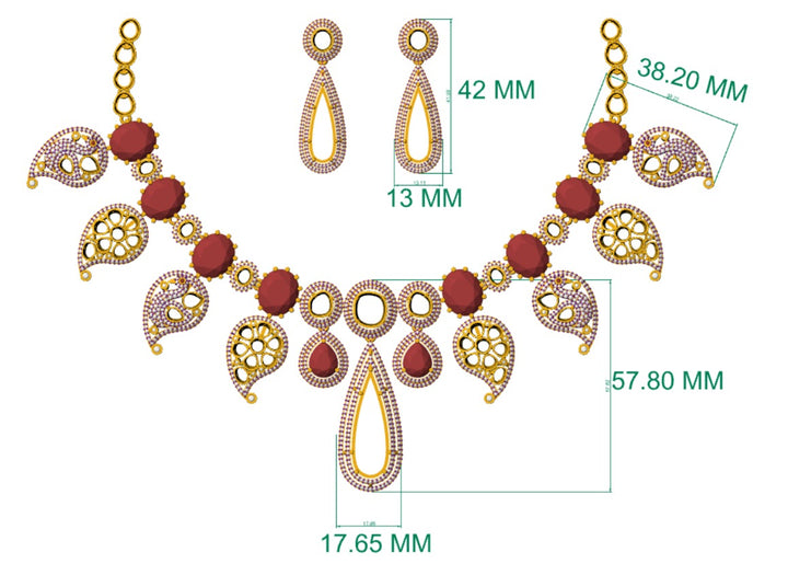 ✨ Rajsi Ruby Moissanite Set ✨