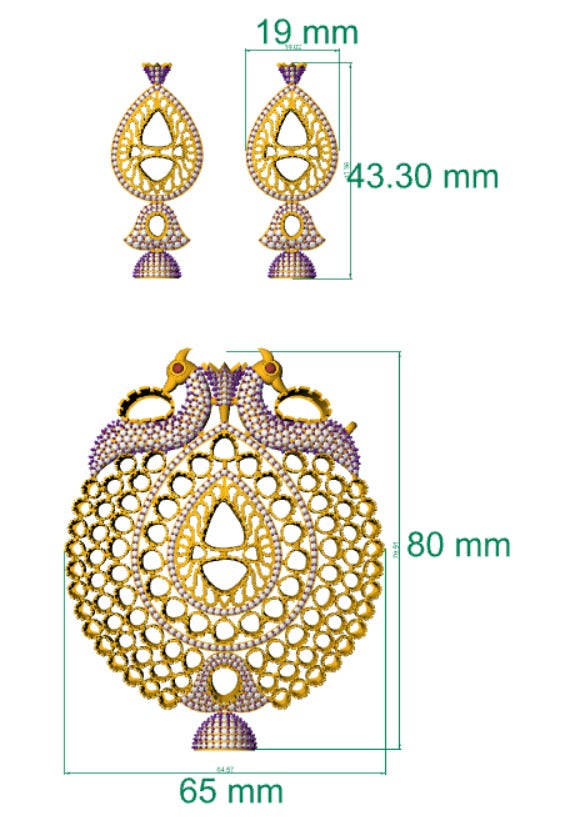 ✨ Mayur Vaibhav Pendant Set ✨