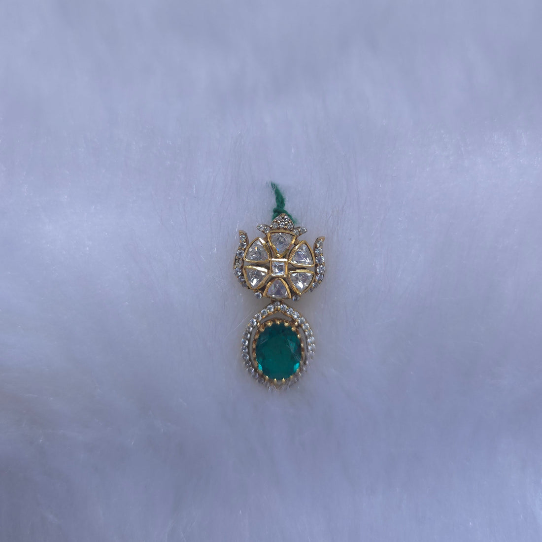 emerald drop panna pendant