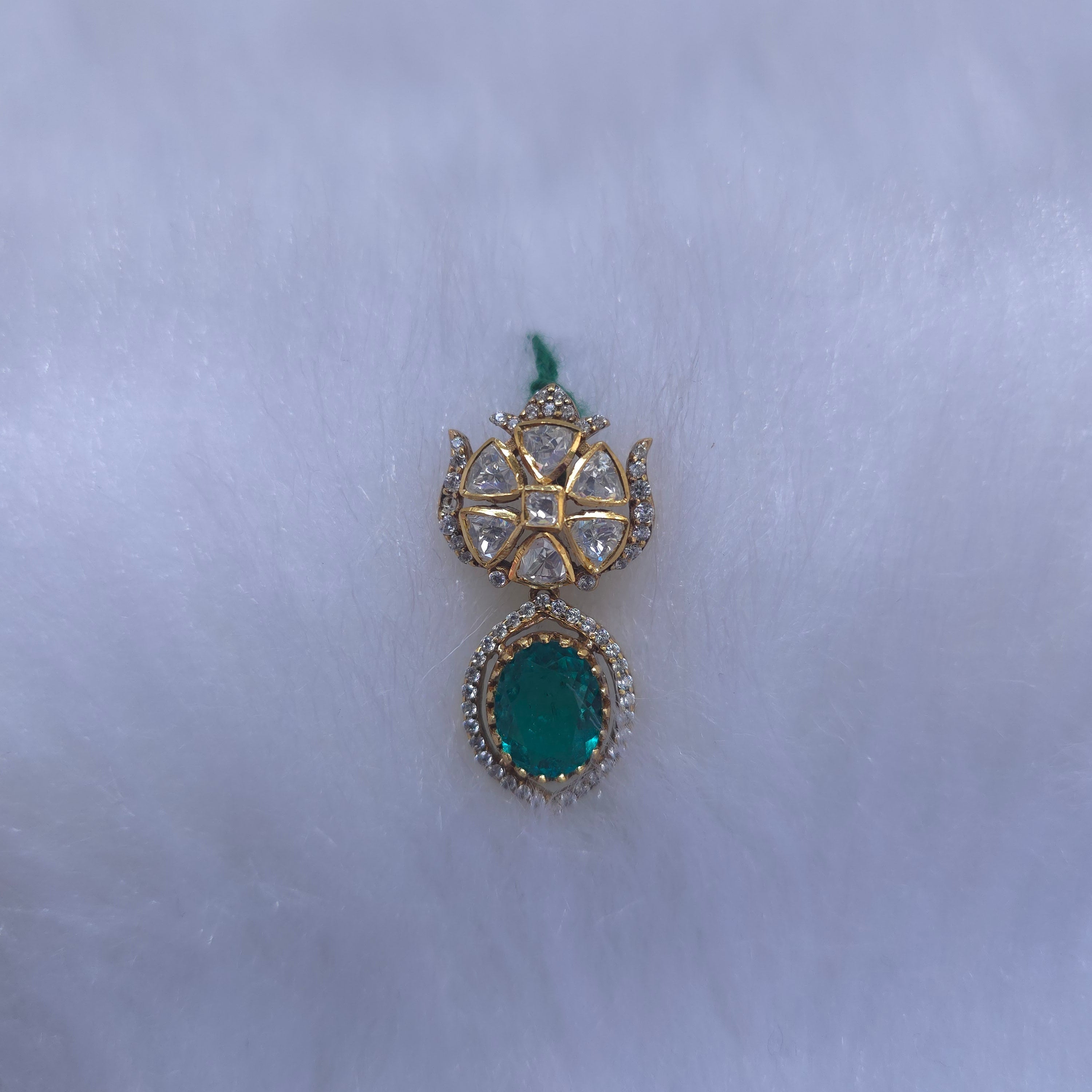 emerald drop panna pendant