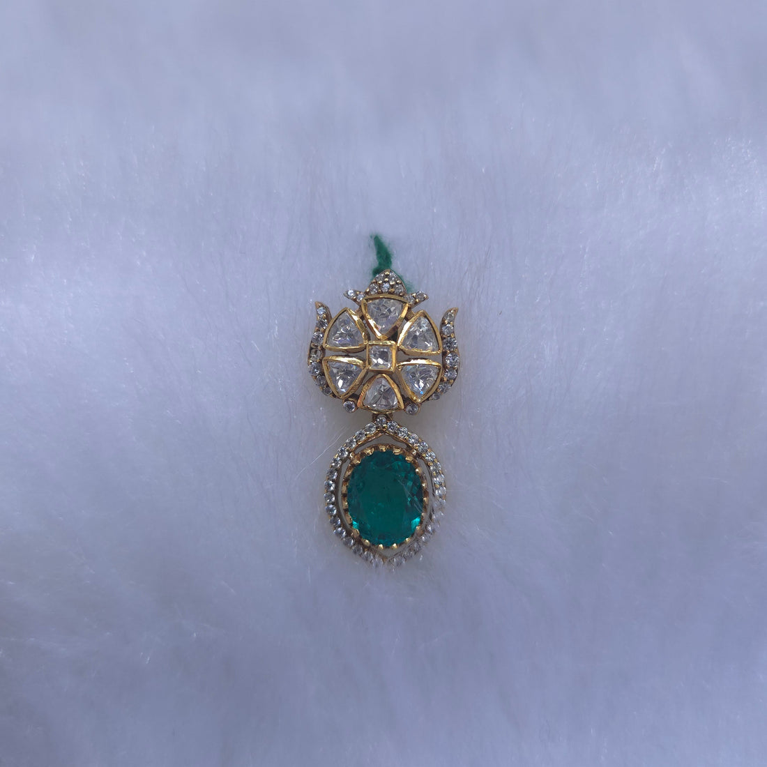 emerald drop panna pendant